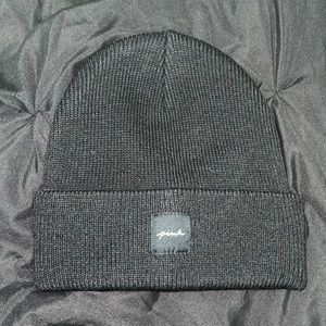 PINK black  beanie